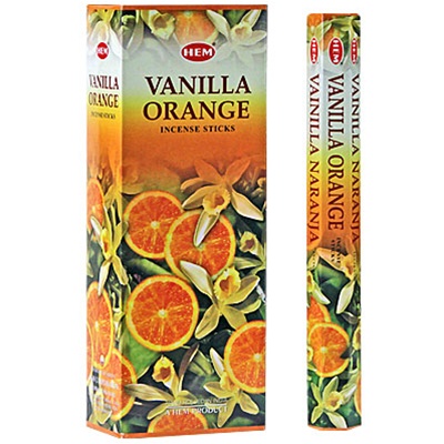 Hem Vanilla Orange Incense (Hex)